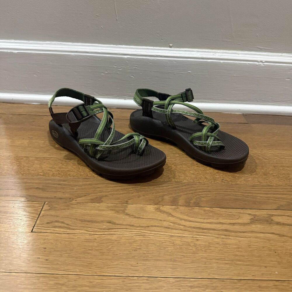 Chaco ZX2 Unaweep Green Waterproof Hiking Trail Running Sports Sandals Sz 9